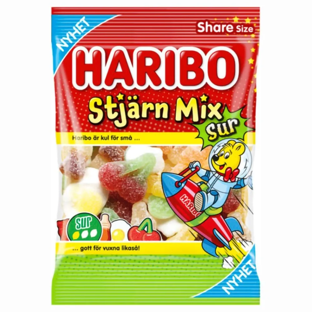 ERT Godis AB Haribo Stjerne Mix Sur - Slik