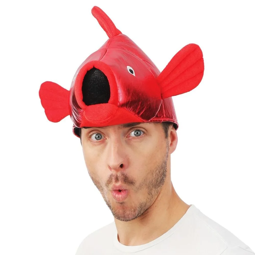 Ptit Clown Hat Fisk Rød - Kostumetema|Hatte