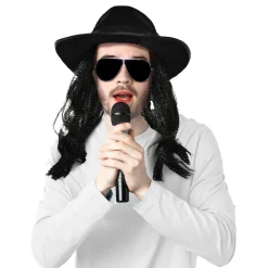 ESPA NV Hat med Hår King of Pop - Merchandise|Kostumetema