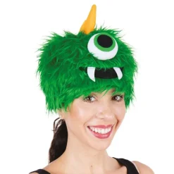 Ptit Clown Hat Plysset Monster Lysegrøn - Tøj|Hatte