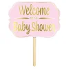 Three Sixty Degrees Ltd Haveskilt Welcome To The Babyshower Lyserød - Hjem & Husholdning