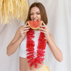 PartyDeco sp. z o.o. Hawaii-krans Mørk Lyserød - Tilbehør