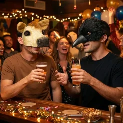 Boland Party Partners B.V. Hest Halvmaske - Kostumetema|Masker