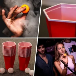 Original Cup SAS Hexagon Beer Pong Kit - Spil & Leg