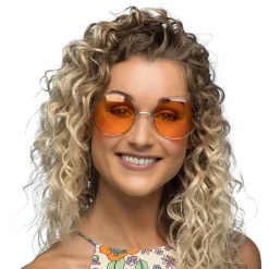 Online Boland Party Partners B.V. Hippieglasögon Stora Orange