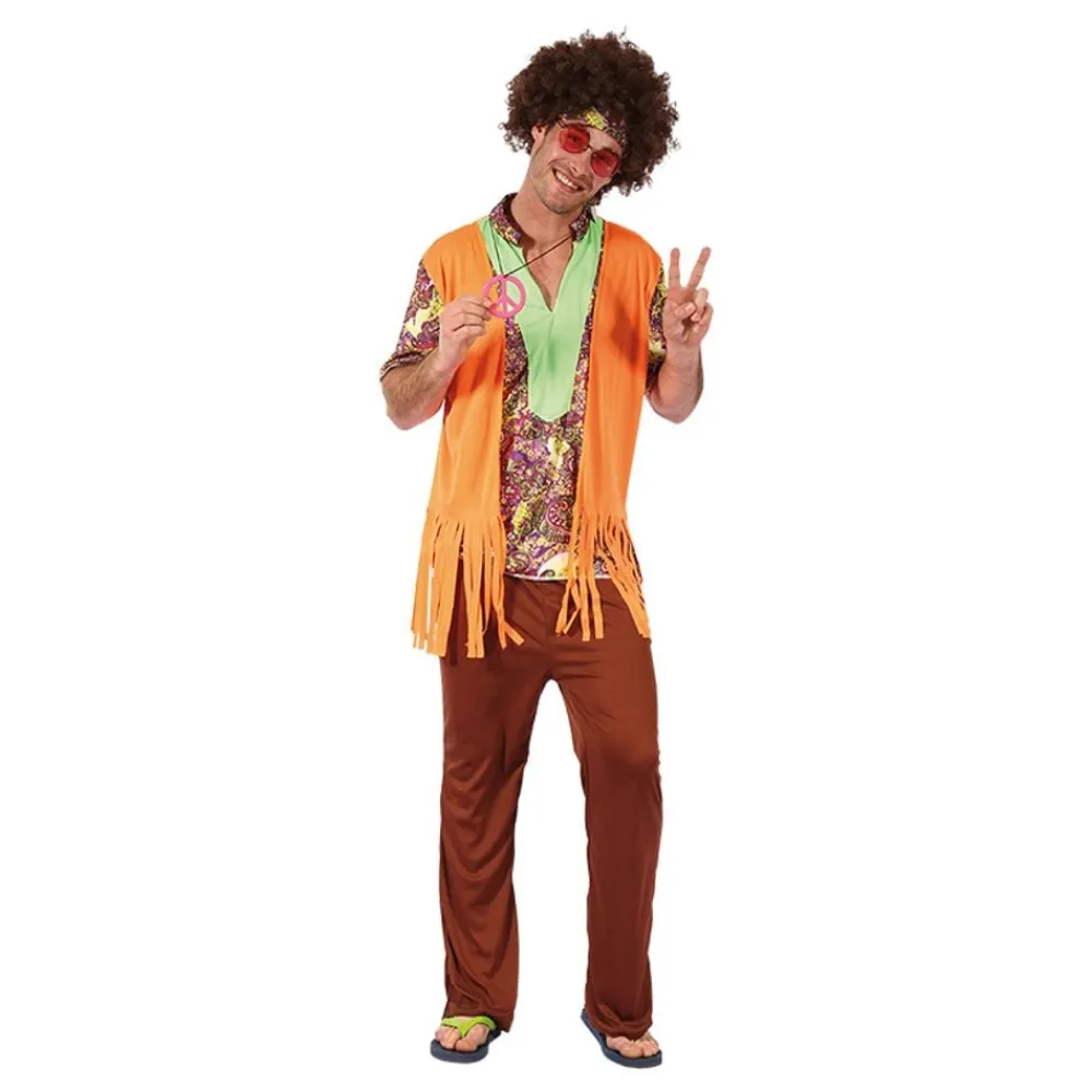 Hisab/Joker Company AB Hippie med Vest Kostume - Udklædningskostumer|Kostumetema