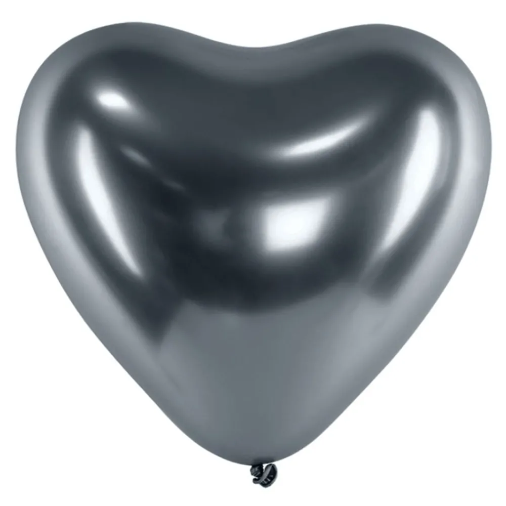 Best Ballongkungen AB Hjerteballoner Krom Space Grey