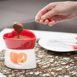 Online Gadget Master sp. z o.o. sp.k. Hjerteformet Fonduesæt