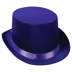 Three Sixty Degrees Ltd Høj Hat Satin Lilla - Kostumetema|Hatte