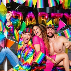 Boland Party Partners B.V. Håndflag i Papir Pride - Flag