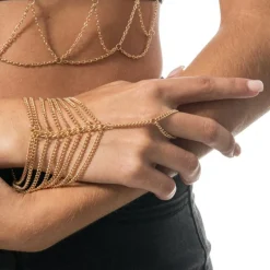 CHAKS Håndkæde Armbånd Guld - Tilbehør