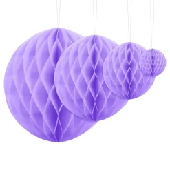 PartyDeco sp. z o.o. Honeycomb Lilla Hængende Dekoration - Oppyntning