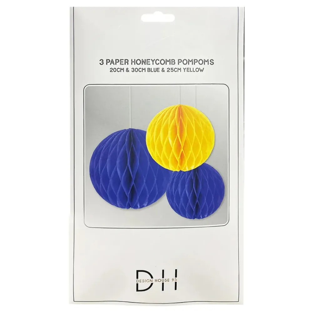 Design House 95 AB Honeycombs Blå/Gul - Oppyntning