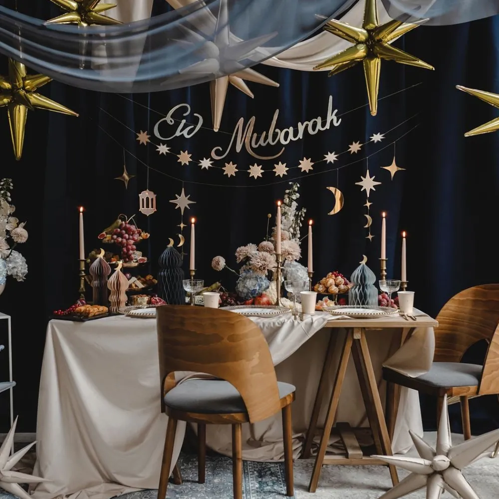 Online PartyDeco sp. z o.o. Honeycombs Eid Mubarak