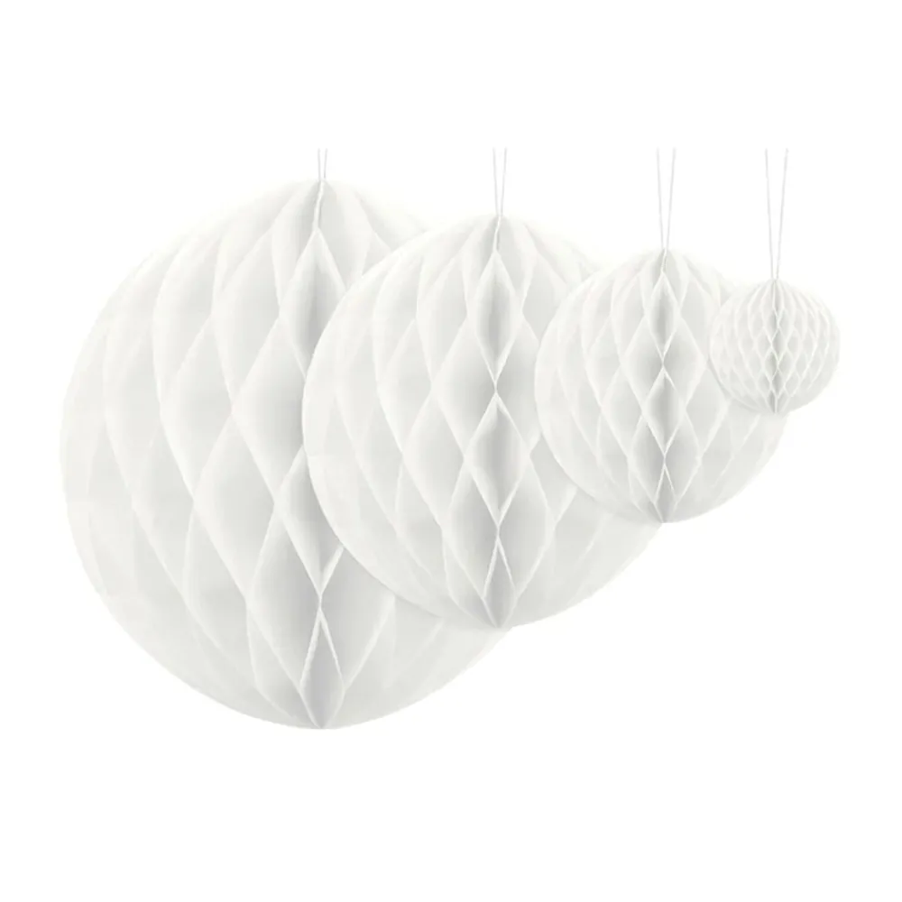 New PartyDeco sp. z o.o. Honeycombs Hvid Hængende Dekoration