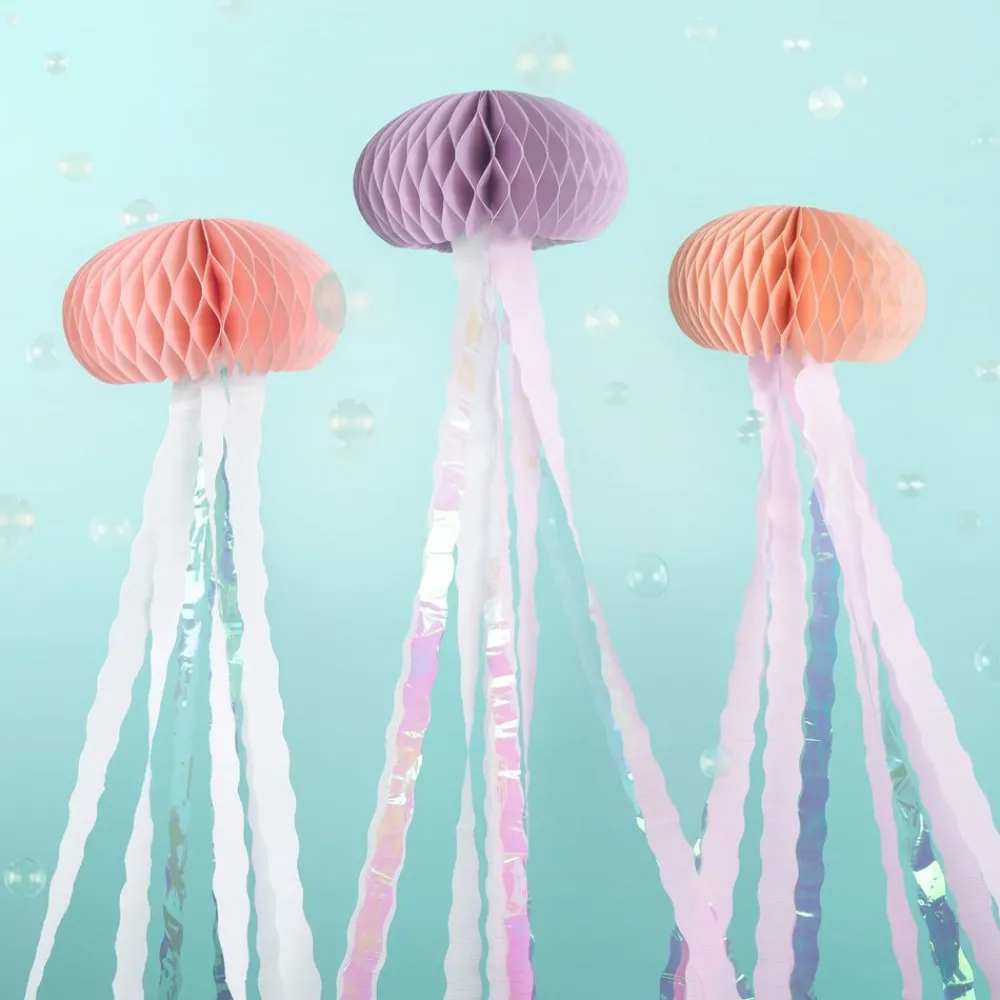 Best PartyDeco sp. z o.o. Honeycombs med Streamers Vandmænd