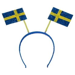 Hisab/Joker Company AB Hårbøjle med Svenske Flag - Hobby & Fritid|Hatte