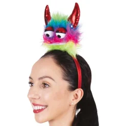 Ptit Clown Hårbøjle Plys Monster med Horn - Tøj|Hatte