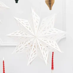Clearance PartyDeco sp. z o.o. Hvid Julestjerne i Pap