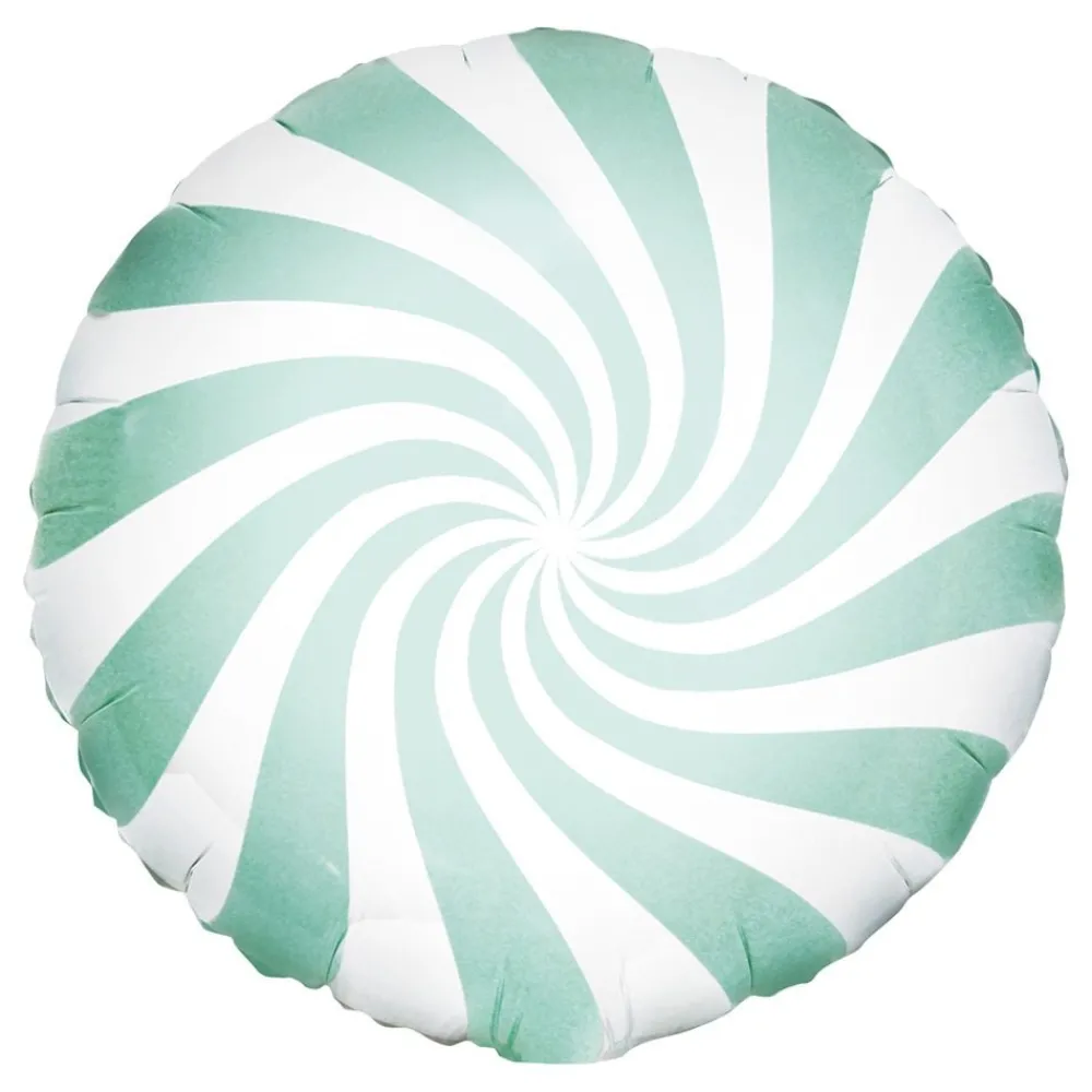 PartyDeco sp. z o.o. Hvid/Mint Folieballon Candy - Balloner
