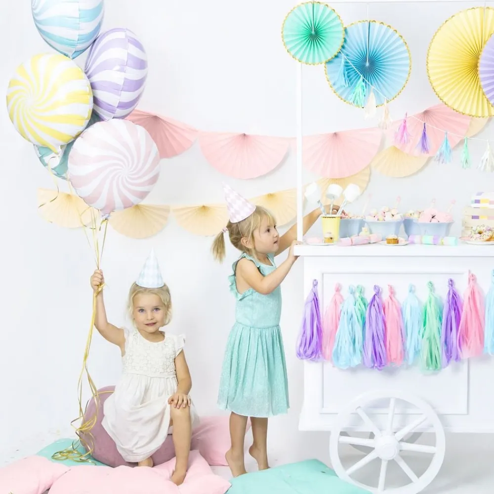 PartyDeco sp. z o.o. Hvid/Mint Folieballon Candy - Balloner