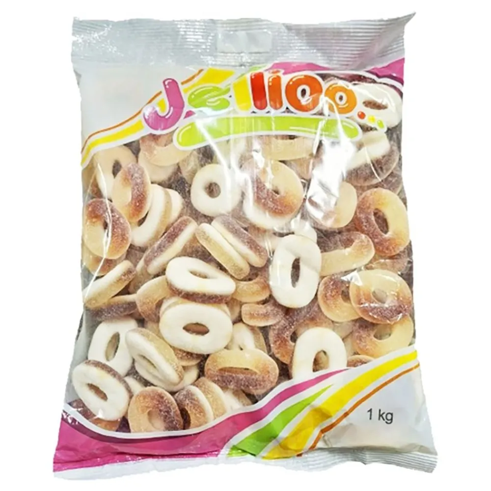 ERT Godis AB Jellioo Sour Cola Rings Økonomipakke - Slik