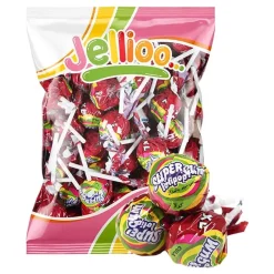 Sale ERT Godis AB Jellioo Super Gum Lollipop Cola Økonomipakke