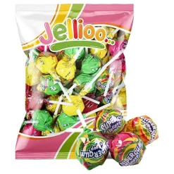 Discount ERT Godis AB Jellioo Super Gum Lollipop Mix Økonomipakke