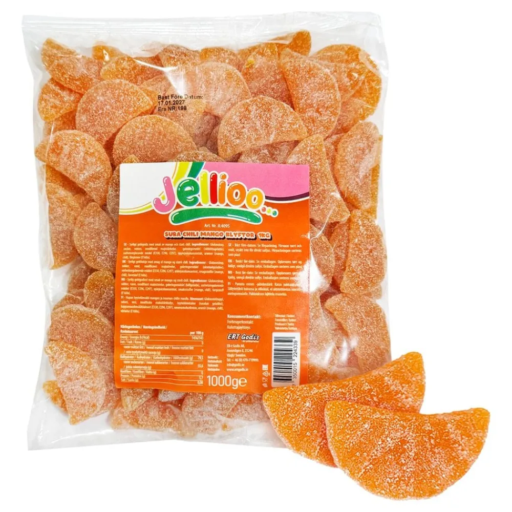 ERT Godis AB Jellioo Sure Chili Mango Både Økonomipakke - Slik