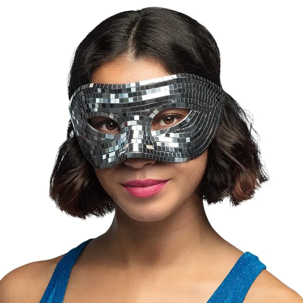 Hisab/Joker Company AB Øjenmaske Disco Sølv - Masker