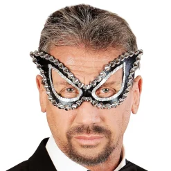 Widmann S.r.l. Øjenmaske med Nitter Kat - Tilbehør|Masker