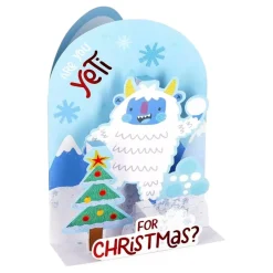 Best Kidek AB Julekort Pop-Up Are You Yeti For Christmas