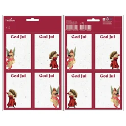 Clearance AB Alrik Hedlund Juletiketter Glædelig Jul Rød