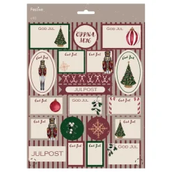 AB Alrik Hedlund Juletiketter God Jul Motiv - Oppyntning