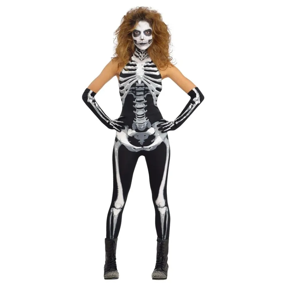 Reithmüller Europe GmbH Jumpsuit Skeletkostume - Udklædningskostumer|Kostumetema