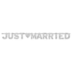Reithmüller Europe GmbH Just Married Bogstavguirlande Sølv - Oppyntning