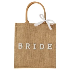 Hot CG Global Products Ltd Jutetaske Bride med Sløjfe