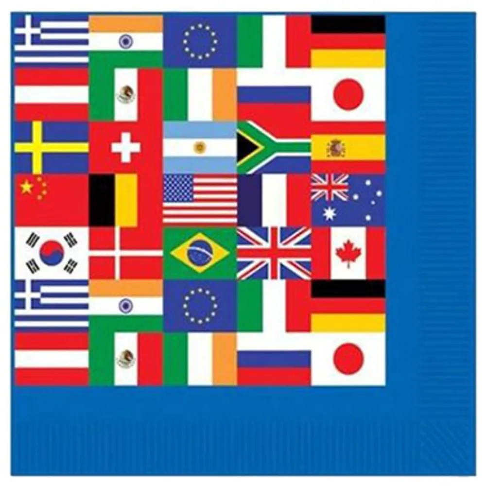 Online Three Sixty Degrees Ltd Kaffeservietter Internationale Flag