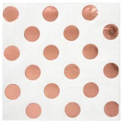 Clearance Unique UK Inc t/as Unique Party Kaffeservietter Roséguld Prikkede