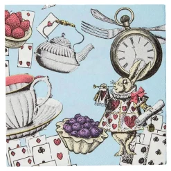 Talking Tables Ltd Kaffeservietter Tea Party Alice Wonderland - Borddækning