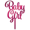 Online Globos Europe B.V. Kagedekoration Baby Girl i Akryl
