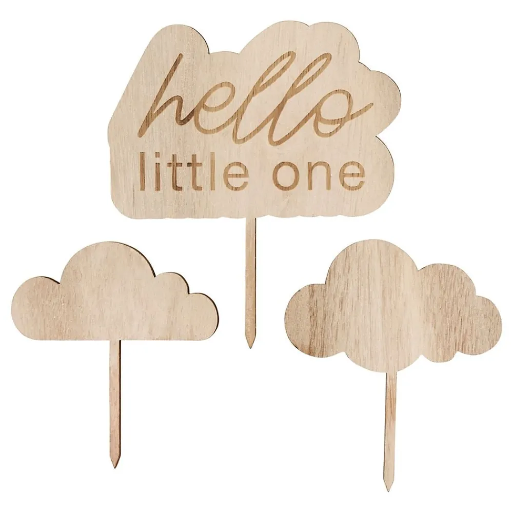 CG Global Products Ltd Kagedekorationer Hello Little One i træ - Oppyntning|Bagning
