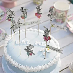 Online Talking Tables Ltd Kagedekorationer Mad Hatter Alice Wonderland