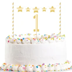 Reithmüller Europe GmbH Kagedekorationer 1-års Fødselsdag Guld