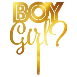 Sale Globos Europe B.V. Kagedekoration Gender Reveal i Akryl