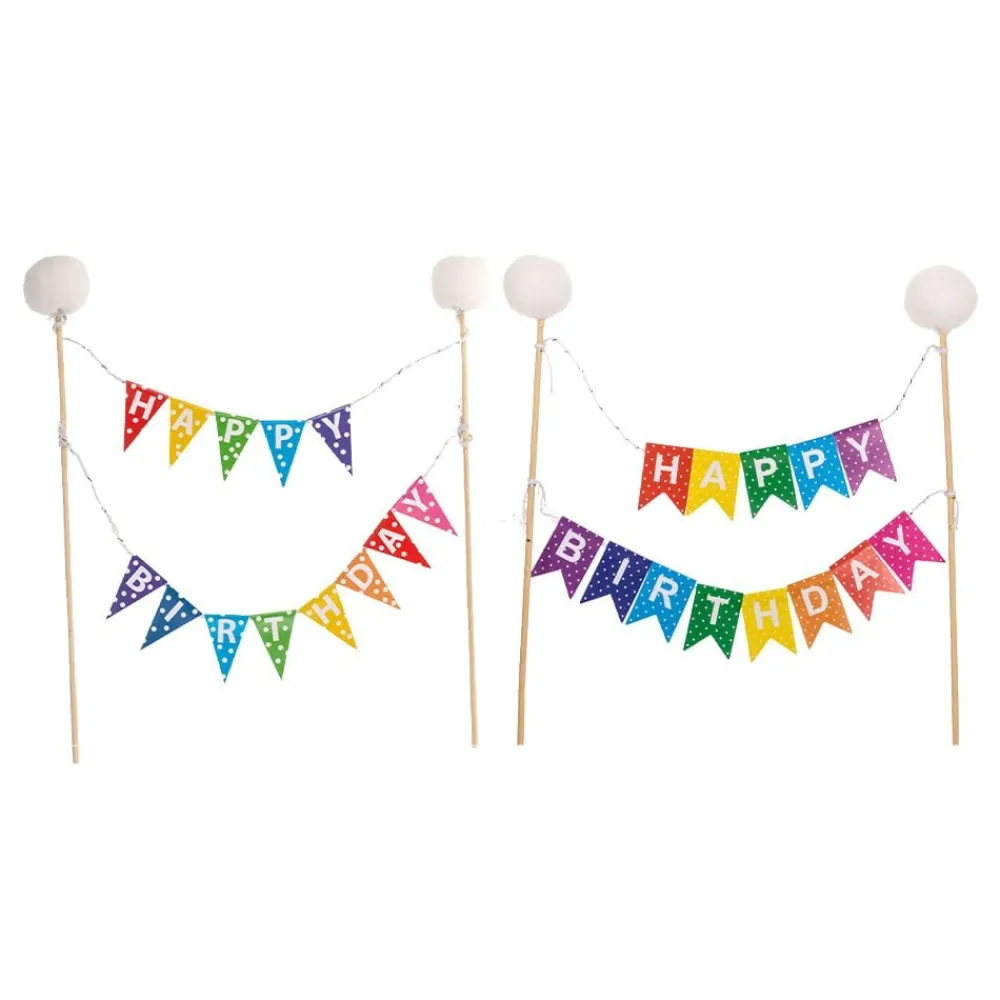 Out of the blue KG Kagedekoration Happy Birthday Vimpel - Oppyntning|Bagning