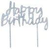 CG Global Products Ltd Kagedekoration Happy Birthday Sølv i Akryl