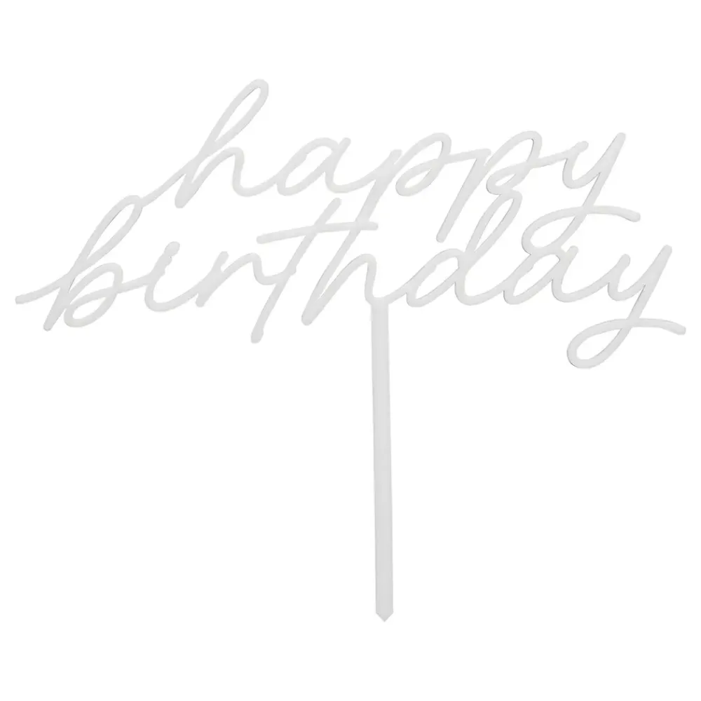 Hot CG Global Products Ltd Kagedekoration Happy Birthday Cream Botanic