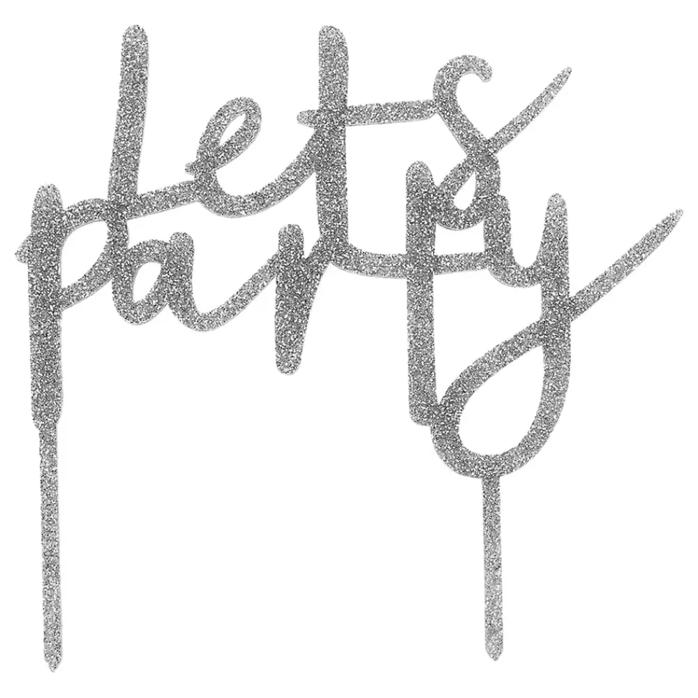 Best CG Global Products Ltd Kagedekoration Let's Party Sølv i Akryl