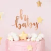 PartyDeco sp. z o.o. Kagedekoration Oh Baby Roséguld - Oppyntning|Bagning